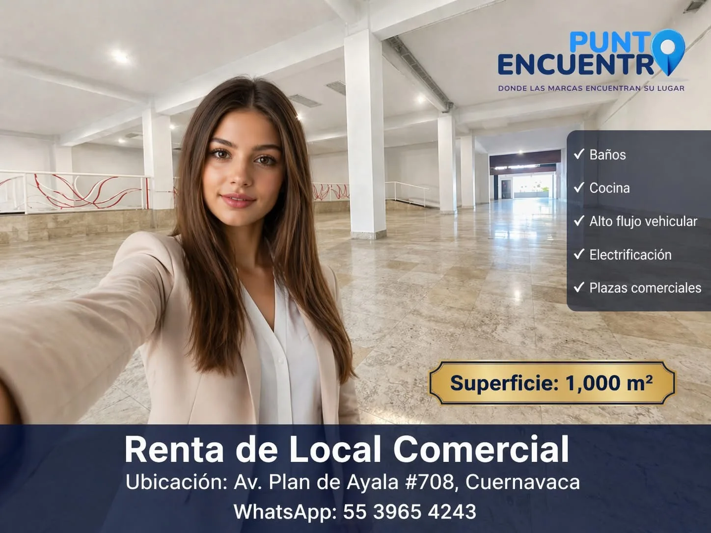 Renta de local comercial Punto Encuentro